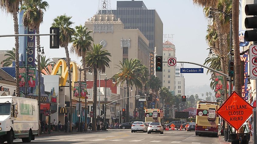 Hollywood Boulevard in Los Angeles, via Dogora Sun / Shutterstock.com