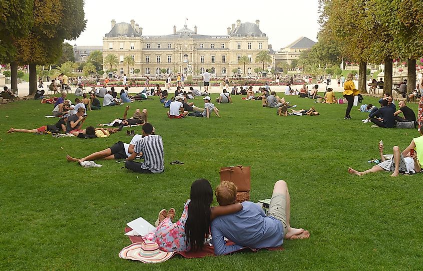 Lawn of Luxembourg Gardens