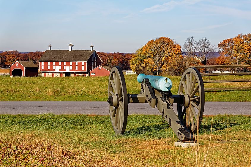 Cannon at the battlefield of Gettysburg