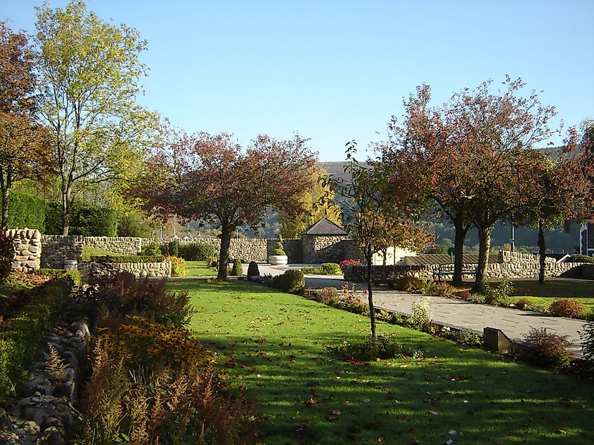 Aberfan Memorial Garden on the site of the children's school.