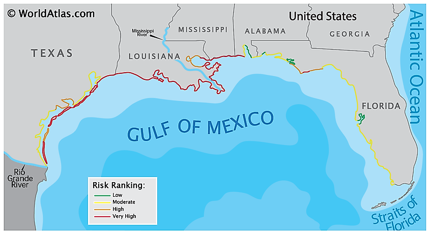 Gulf coast map