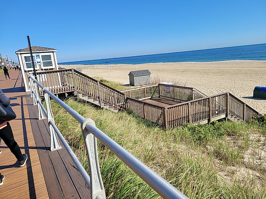 Beach in Neptune City, New Jersey.