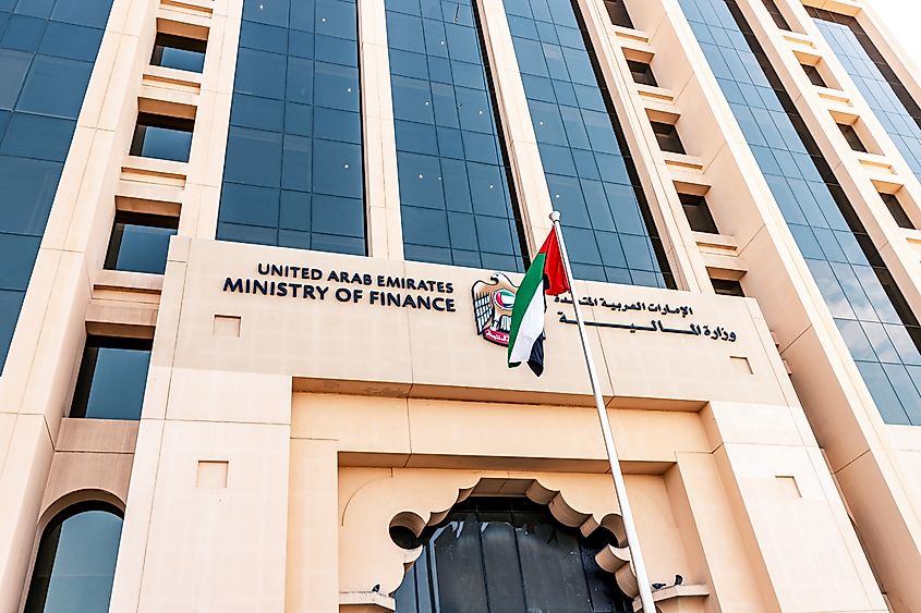 The Ministry of Finance of the United Arab Emirates in Dubai. Editorial credit: frantic00 / Shutterstock.com