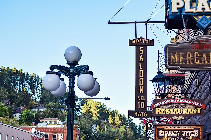 downtown Deadwood, South Dakota