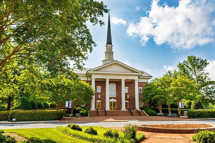 Daniel Chapel at Furman University on May 2, 2019 in Greenville, South Carolina.