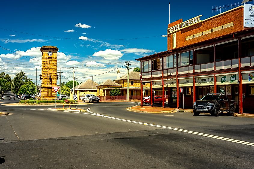 Downtown Coonabarabran, New South Wales, Australia