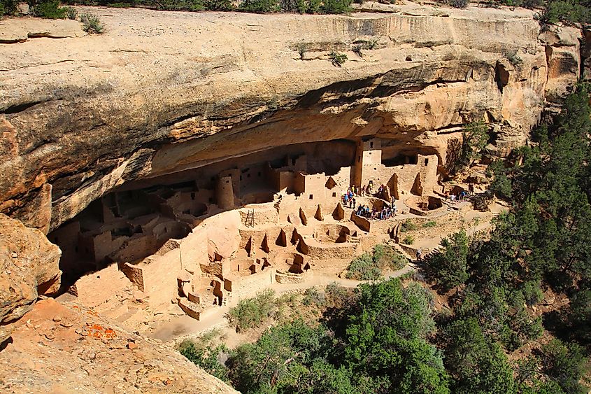 The Mesa Verde National Park in Cortez, Colorado.