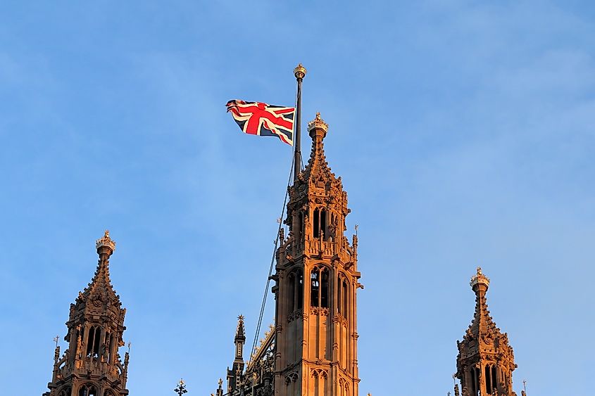 Flag flowned at half staf following Queen Elizabeth's passing 