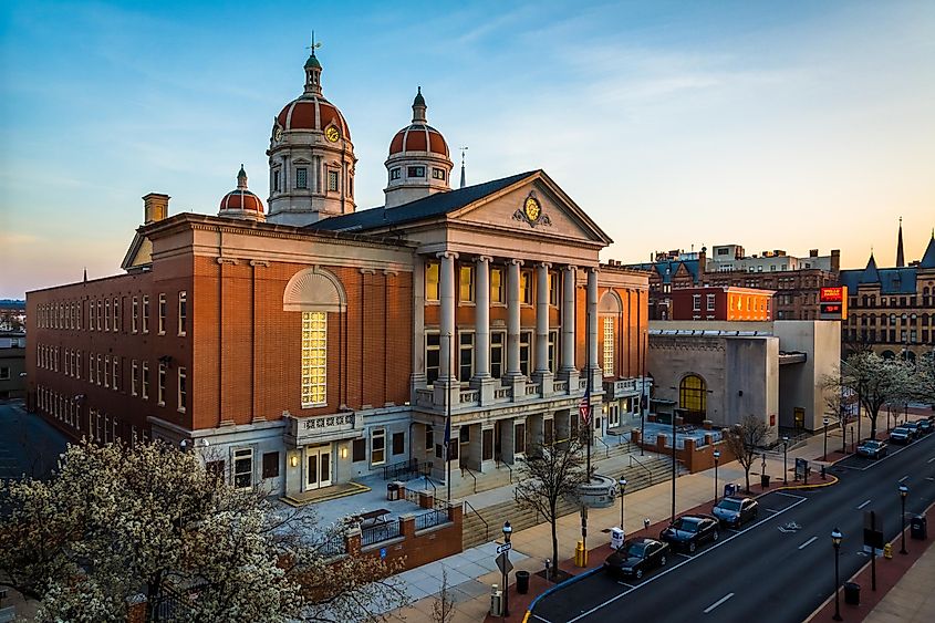 View of the York County Courthouse in York, Pennsylvania.