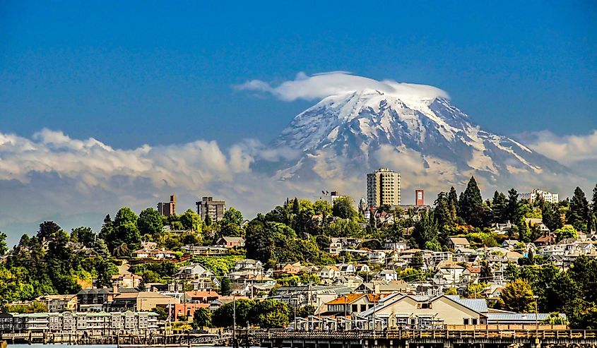 View of Mt. Rainier from Tacoma, WA