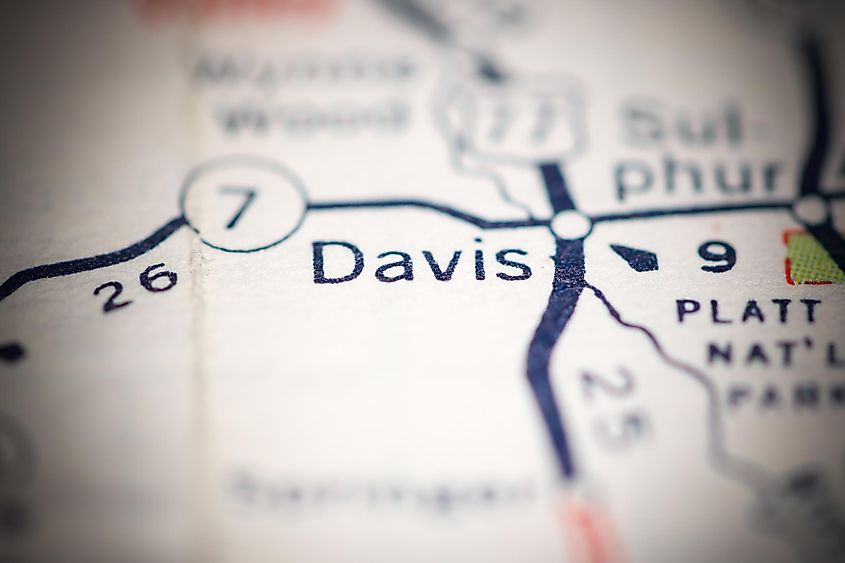 Davis, Oklahoma WorldAtlas