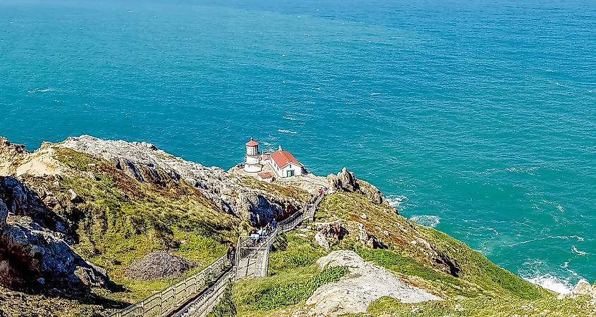 Point Reyes national seashore landscapes in California