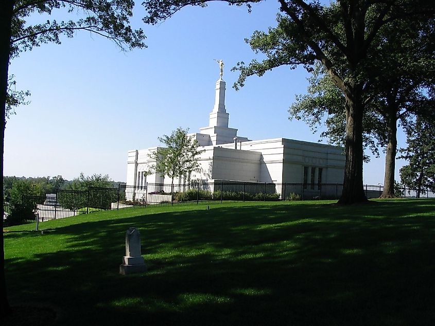 Winter Quarters Nebraska Temple in the Florence neighbourhood of Omaha, Nebraska.