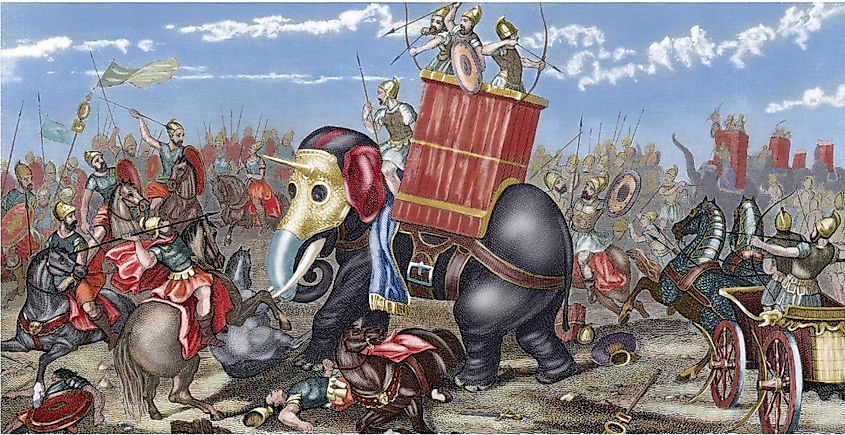 Schlacht von Zama (Gemälde · 19. Jahrhundert) via Wikimedia Commons, Public Domain