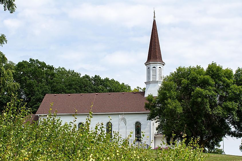 The Church of St. Catherine in Prior Lake, Minnesota.