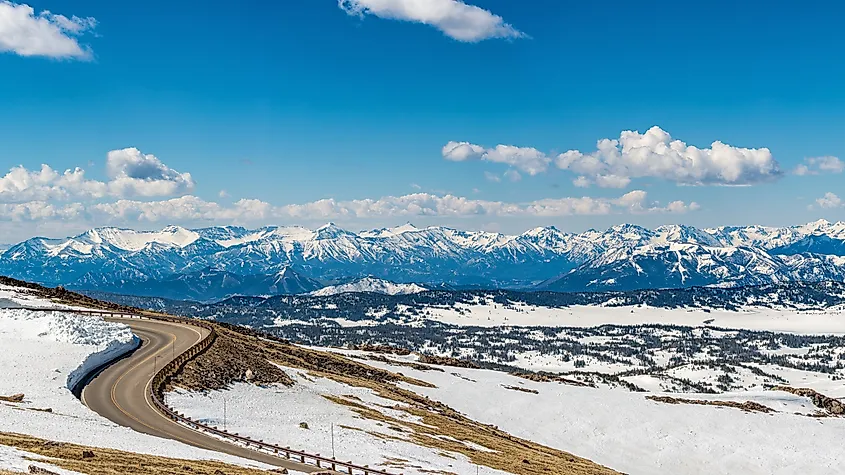 The Beartooth Highway in winter.