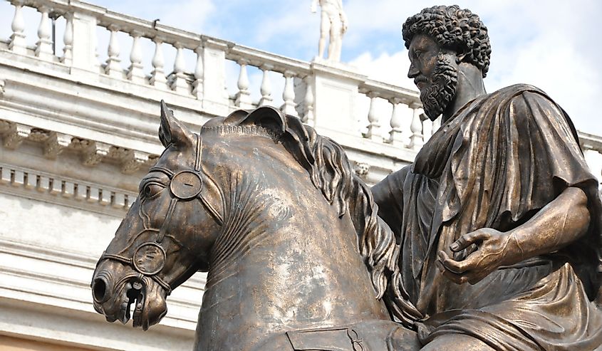 Marcus Aurelius on a horse, statue