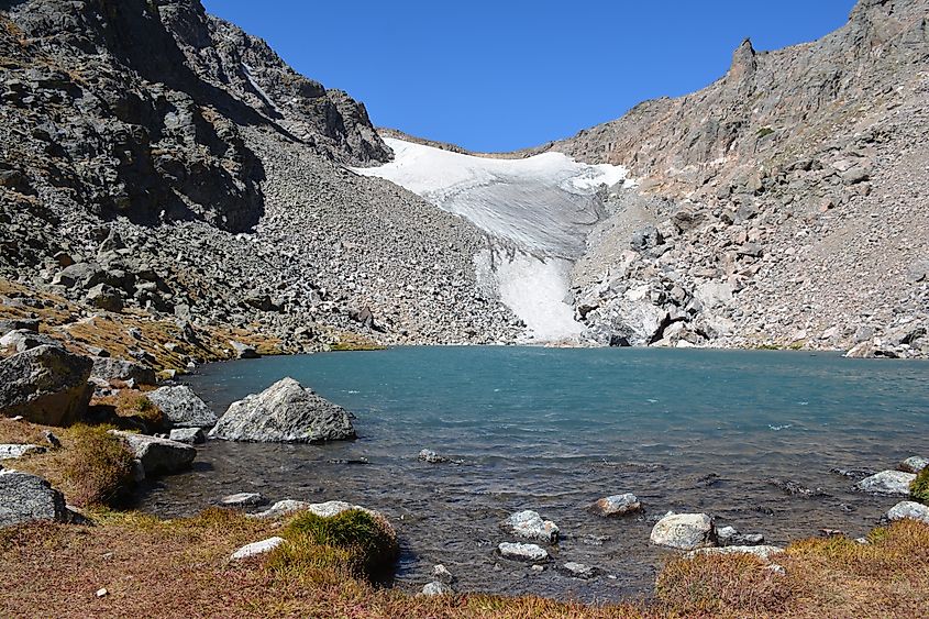Andrews Glacier Lake Rocky Mountain National Park Colorado