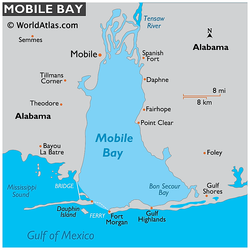 Mobile Bay map