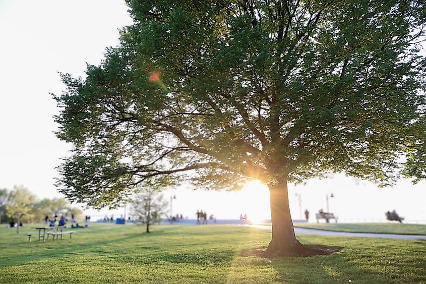 lakewood. ohio, 05.22.2023, beautiful sunset.