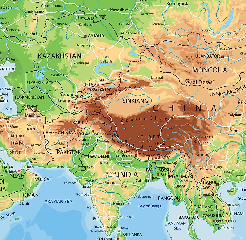 Kunlun Mountains - WorldAtlas