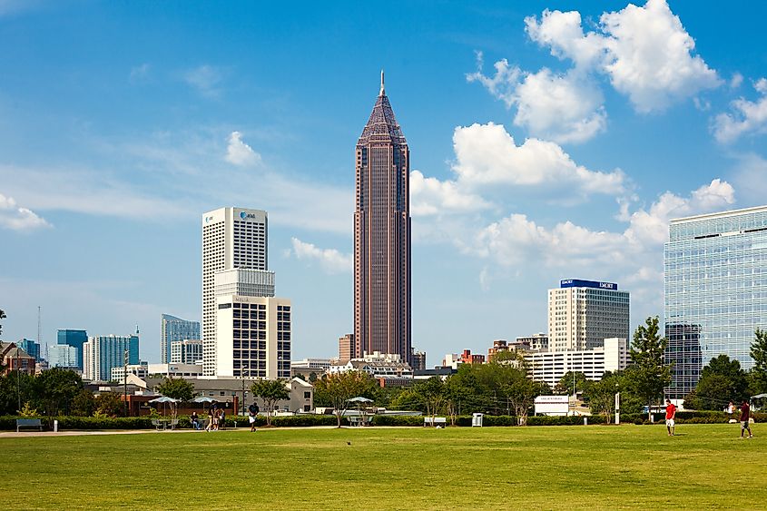 Bank Of America Plaza and city skyline, Atlanta, Georgia.