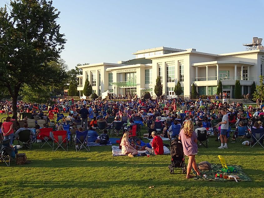 Free music concert at Big Spring Park in Huntsville, Alabama