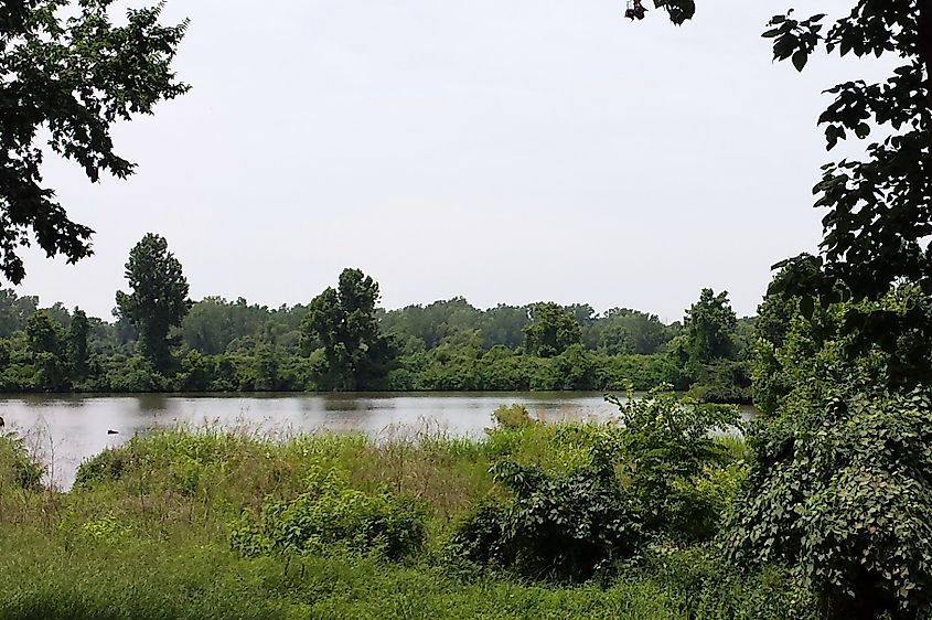 Arkansas River from Van Buren, Arkansas