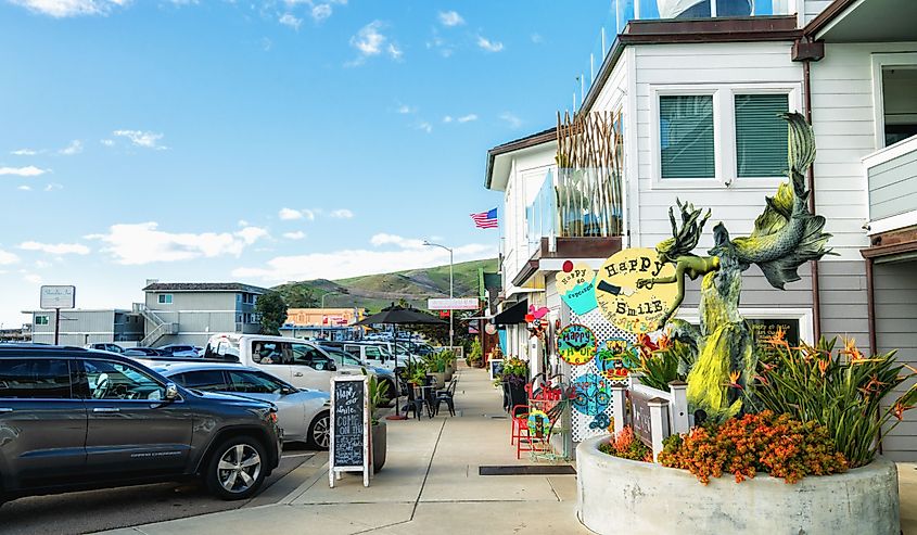  A charming beach town in San Luis Obispo County, California.