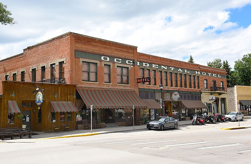 The Occidental Hotel. Founded in 1880 at the foot of the Bighorn Mountains near the Bozeman Trail, it became one of the most renowned hotels in Wyoming