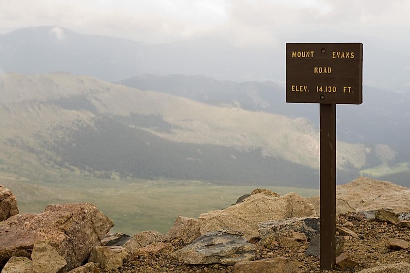 This is the top of Mount Evans Road in Colorado, one of the highest roads in the USA