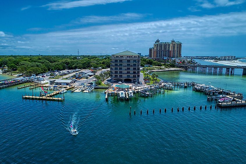 The beautiful town of Destin, Florida.