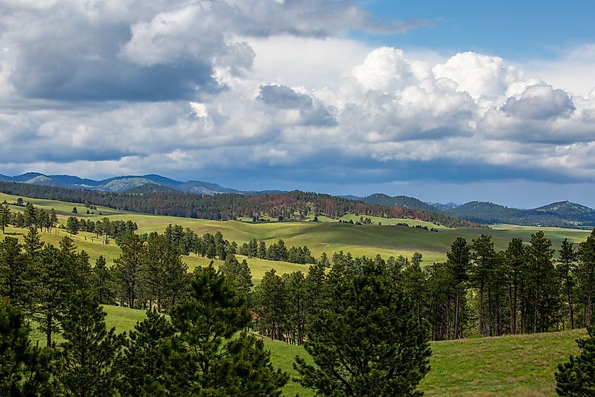 Scenery near Hot Springs in South Dakota.
