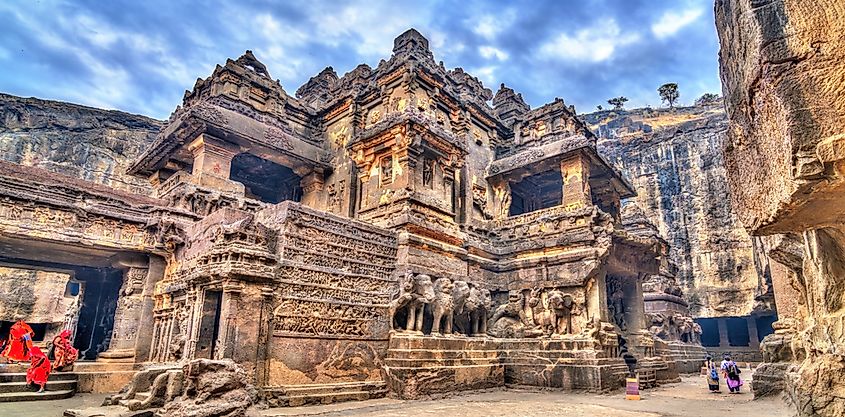 The Kailasa temple, cave 16 in Ellora complex