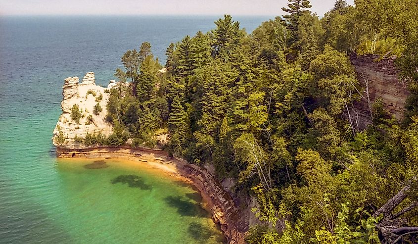 Miners Castle Miners Beach at Pictured Rocks National Lakeshore near Munising, Michigan