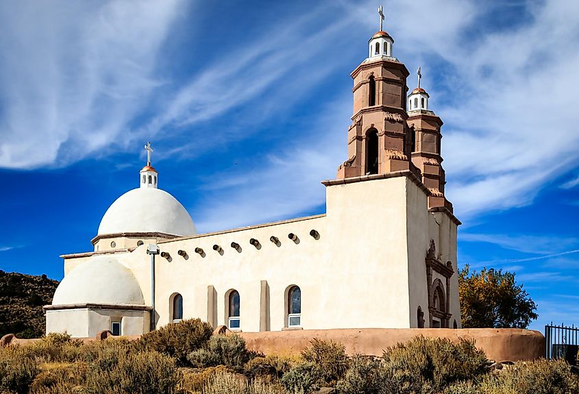 A hilltop church in San Luis