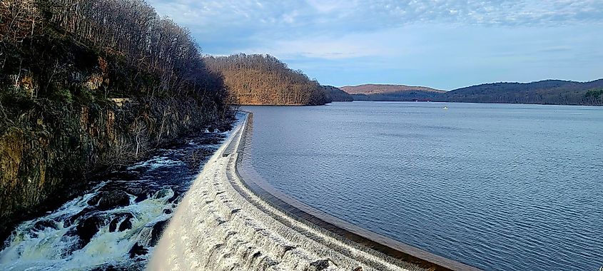 The New Croton Reservoir in Cortlandt Township, near Croton-on-Hudson, New York