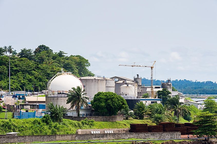 A Trade Center in the Port of Libreville, Gabon