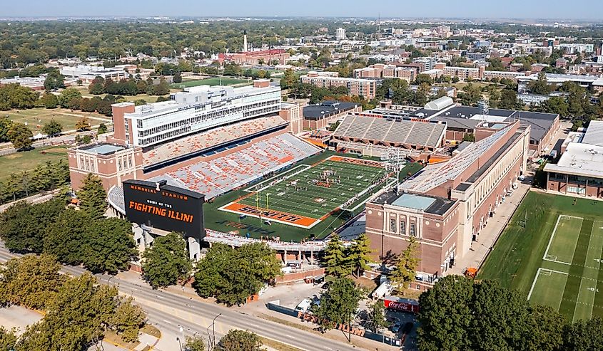 Overlooking Champaign, Illinois.