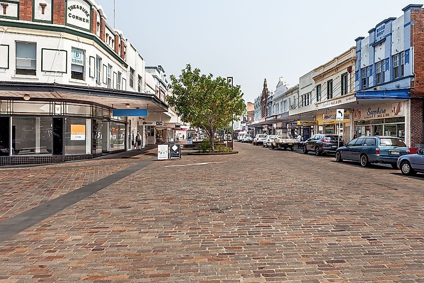 Hunter Mall in Maitland, a city in the Lower Hunter Valley of New South Wales, Australia.