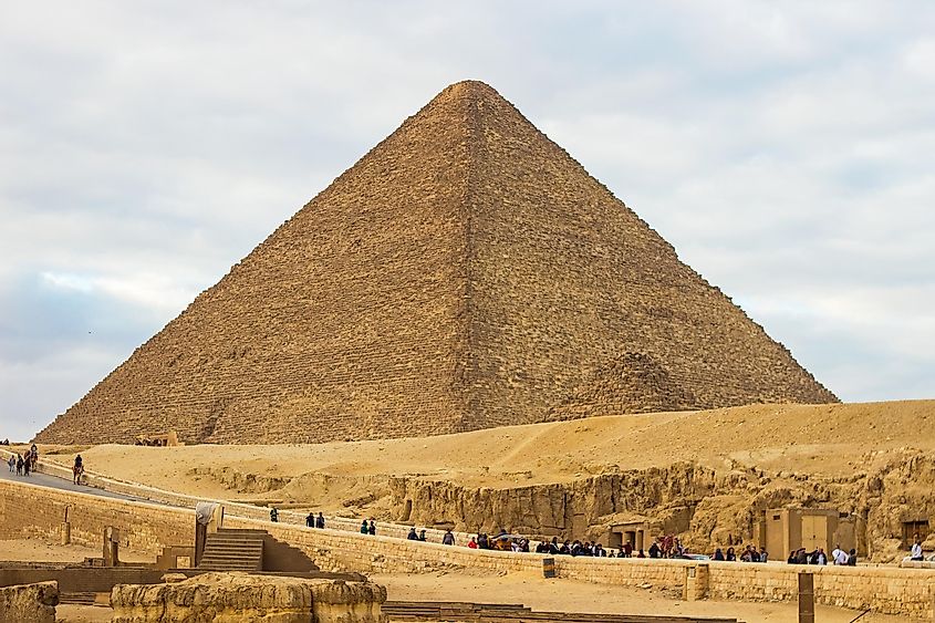 The Great Pyramid Khufu (or Pyramid of Cheops) is the oldest and largest of the three pyramids in the Giza pyramid complex