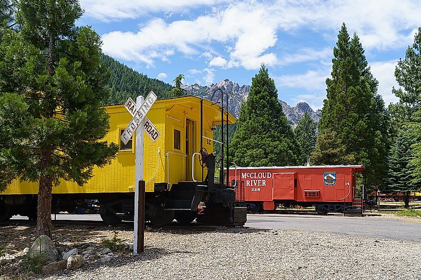 The Railroad Park Resort in Dunsmuir, Siskiyou County, California,