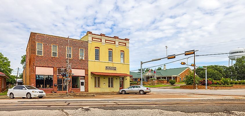 Downtown Livingston, Texas.