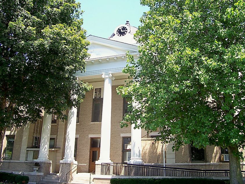 View of the Calloway County Courthouse in Murray, Kentucky.