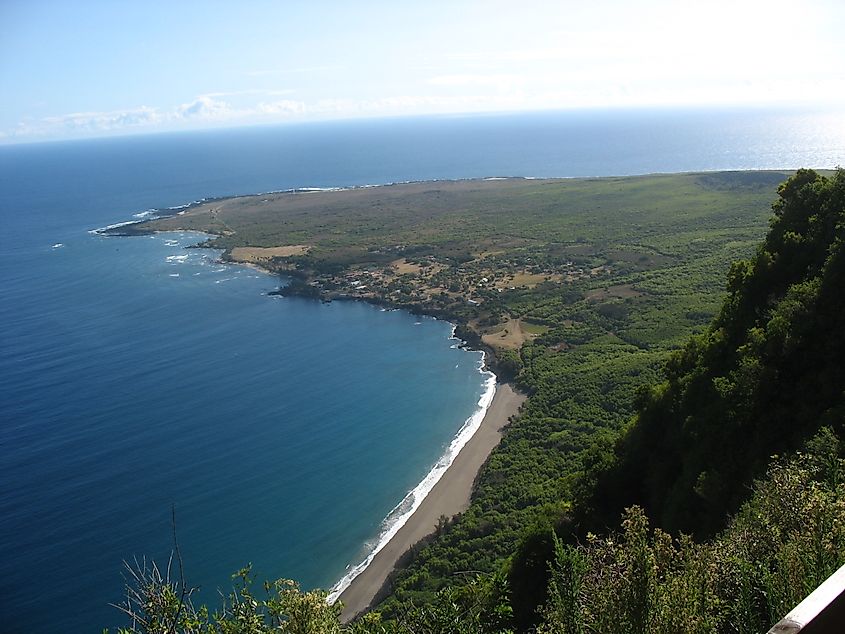 Kalaupapa Peninsula on the Hawaiian island of Molokai.