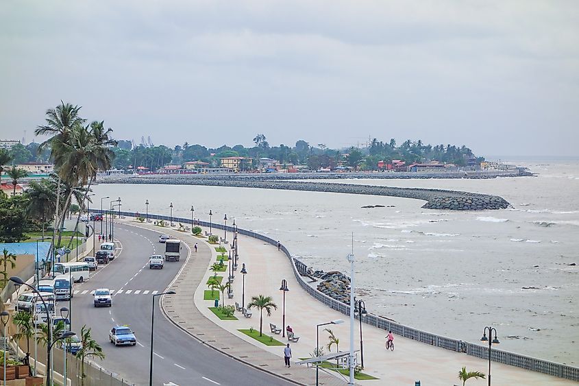 The waterfront in Bata, Equatorial Guinea.