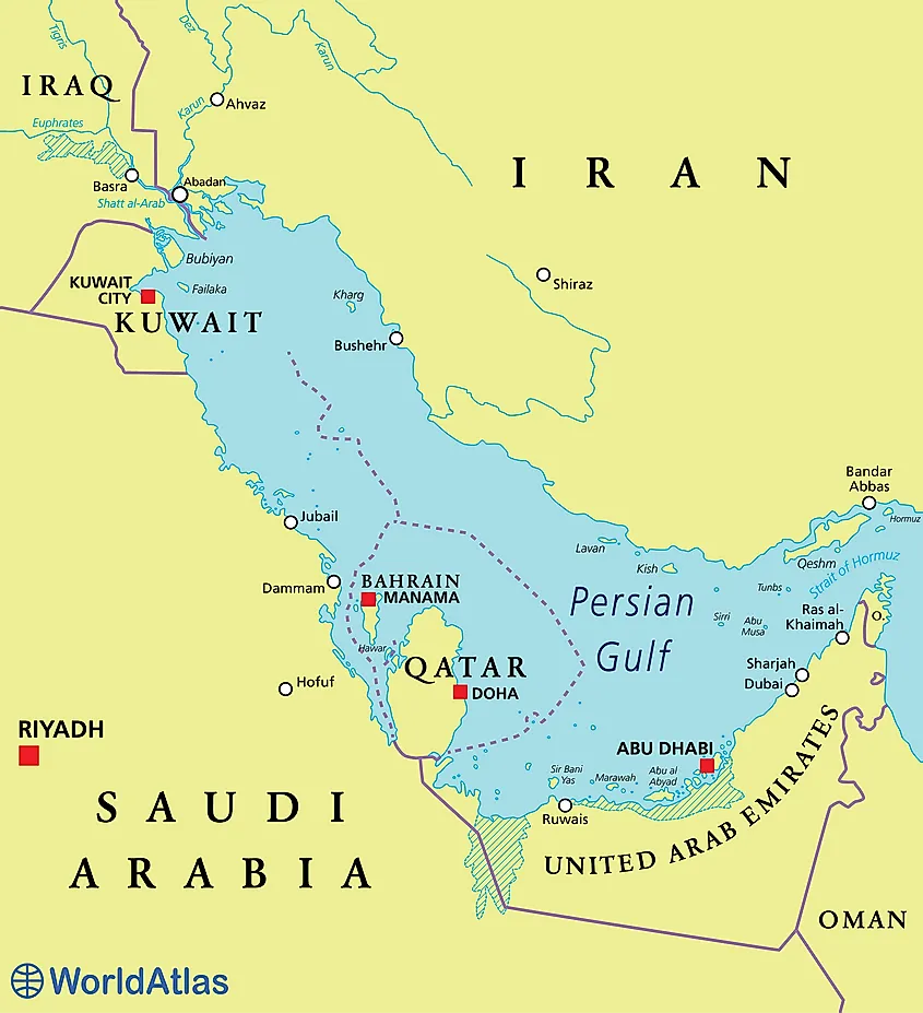 Persian Gulf map