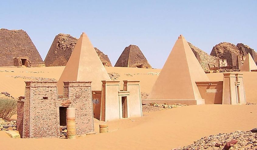 The pyramids of Meroe.