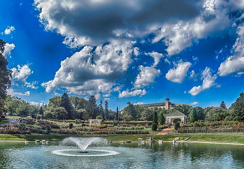 Gardens at the Hotel Hershey.