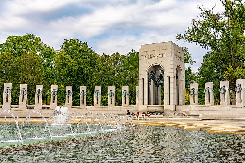 The World War II Memorial.
